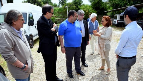 La presidente della Comunità Ebraica di Roma in visita all'Isola Solidale